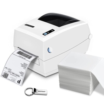 Thermal Label Printer,4x6 Shipping Label Printer High Speed Commercial