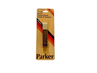 Vintage Parker Arrow 0.5mm HB Black Pencil Leads & Erasers Item No. 44582