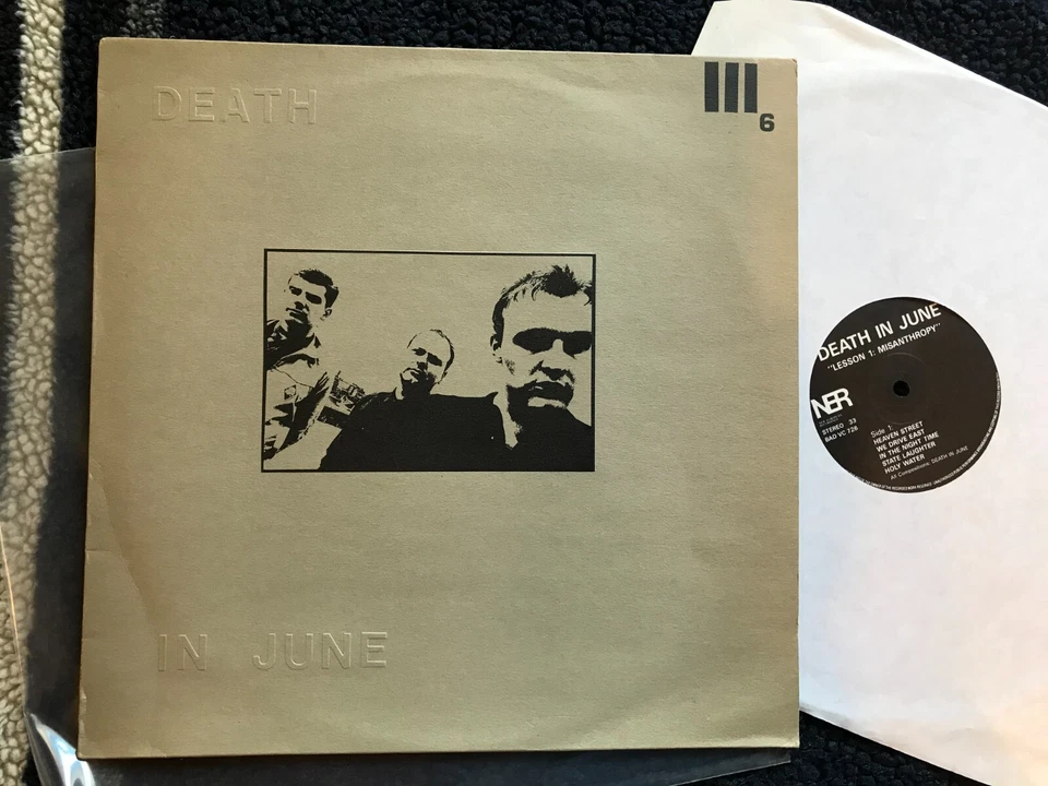 Death In June Lesson 1: Misanthropy Vinyl LP goth neo folk '86 uk ner badvc726 ! - Image 3 of 4
