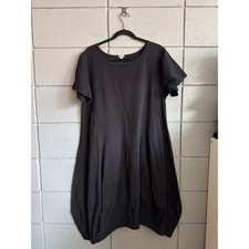 Just JIll Black Cotton Short Sleeve Maxi Dress size XXL