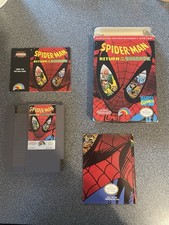 SpiderMan Return of the Sinister Six NES Cib Complete With Poster Nice Shape