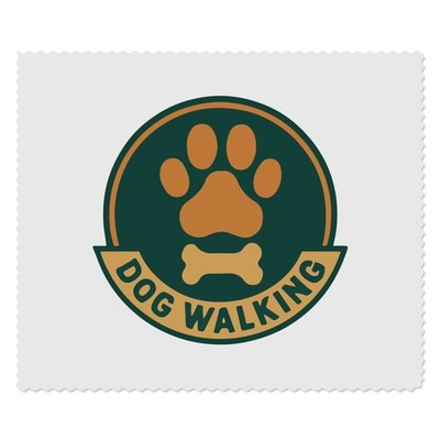 2 Mikrofasergläser/Brillenputztücher ''Dog Walking Emblem'' (LC00035019)