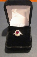 Women's Sterling Silver Garnet Ring Size 6 Nice A Beautiful Anytime gift TRY ME
