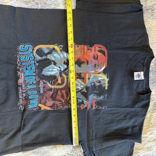 Camicia System of a Down 2001 Toxicity Vintage Y2K Taglia L Ricamata Rara Doppia - Foto 7 di 7