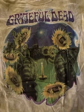 1995 Official Grateful Dead Liquid Blue “Terrapin”Tshirt (Large) 30 Years Old!!!