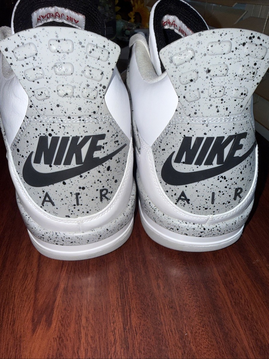 Size 18 - Jordan 4 Retro OG Mid White Cement for sale online | eBay