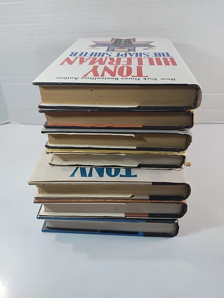 Tony Hillerman Hardcover Book Lot Of 7 Vintage First Editions with Dust Jackets  Foto 4 de 4