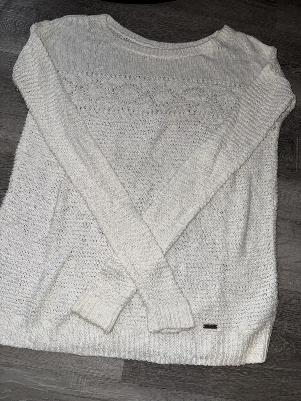 Hollister White Sweater Size XS/small Womens