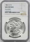 1882-CC $1 NGC UNC Details Morgan Silver Dollar