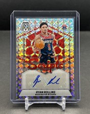 2023-24 PANINI MOSAIC NBA #MS-ROL Ryan Rollins Washington Wizards Scripts Auto