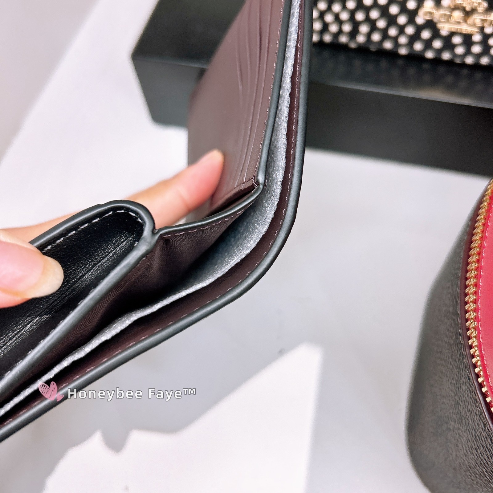 NWT Coach Medium Corner Zip Wallet with Butterfly Print CCL65 Silver/Black