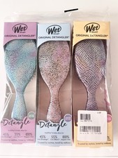 Wet Brush Original Detangler Hair Brush- 3 Pack - Glitter-Limited Edition 