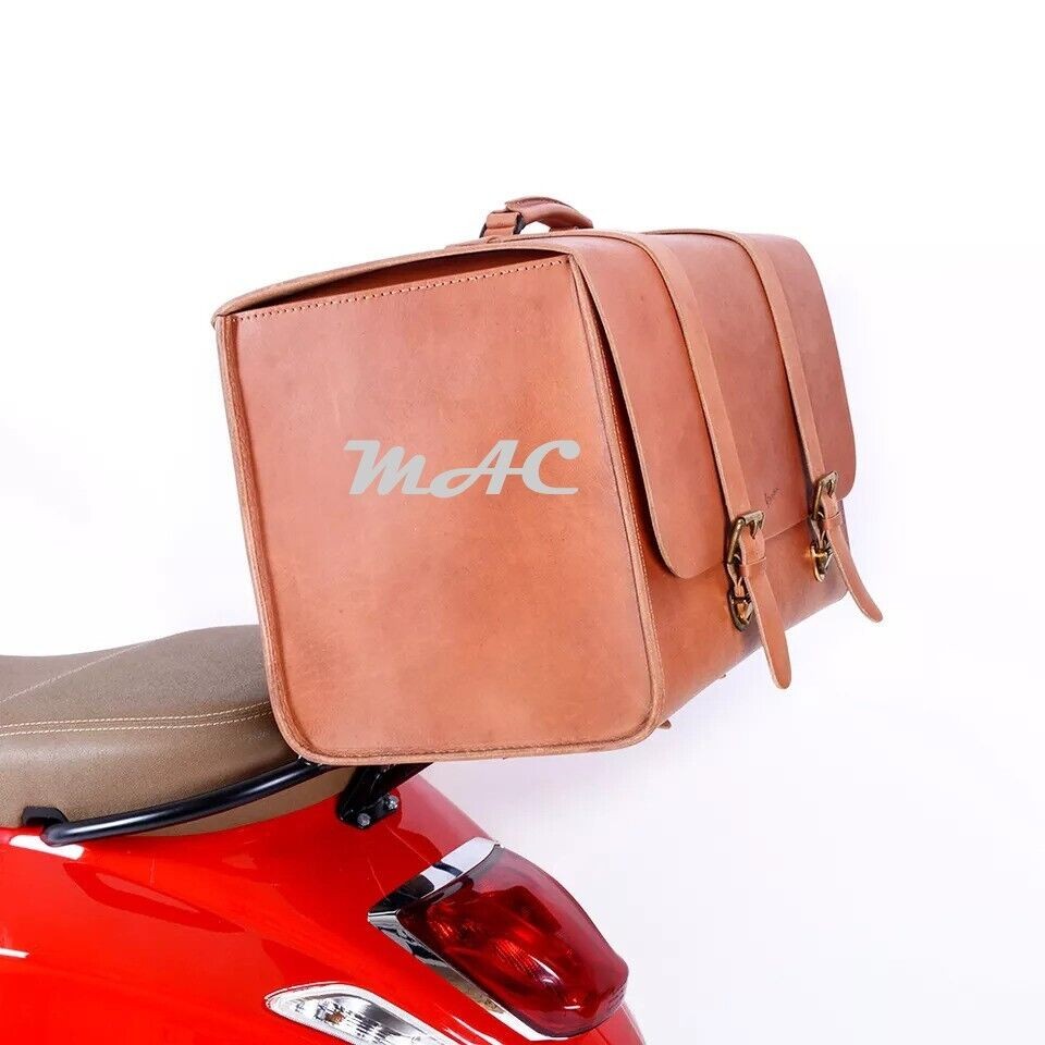 Vespa Rear Box Genuine Leather BAG Rear Carry Box For Piaggio VESPA Carrier Rack | eBay