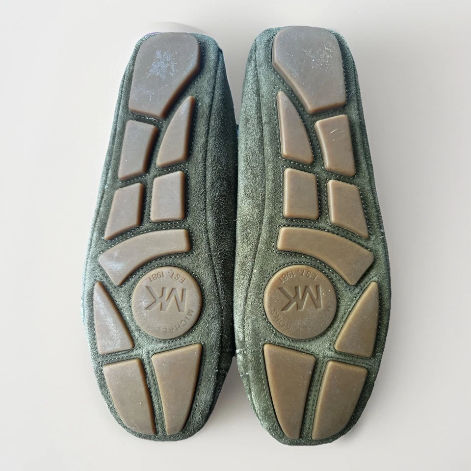 MICHAEL Michael Kors Mujer Fulton Moc Gamuza Slide Planos Oliva, Talla: 8 M Foto 4 de 4