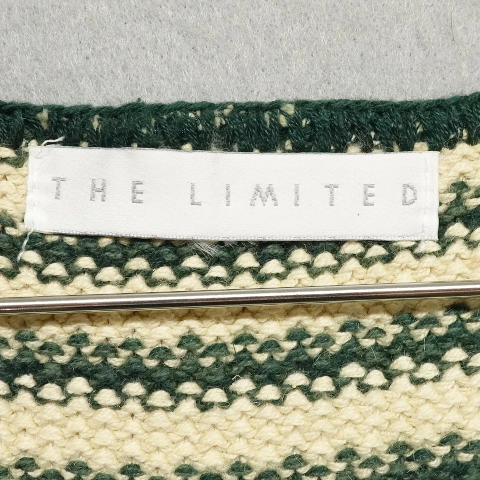 Chaleco Suéter Vintage The Limited Mujer Mediano Rayas Tejido Cottage Preppy Años 90 Foto 2 de 4