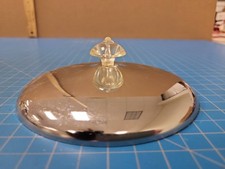 Vintage Chrome Dome Lid Clear Glass Knob Replacement Part Cookware