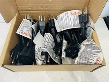 10 PACK KMC Power Extension CORDS Outlet Saver 125V 3 Prong 1 Foot Cord 13A NEW 