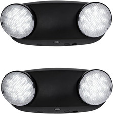 GZRUIYANG Emergency Lights with Battery Backup, 2 Pack Emergency Light, LED Com
