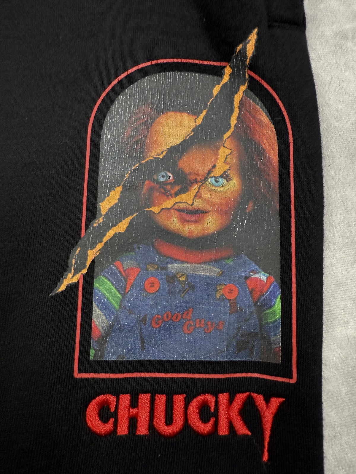 Chucky X Shoe Palace Sweatpants Mens Large Black Good Guys Horror Joggers thumbnail 4