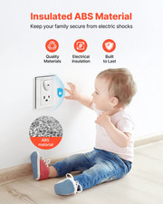 VEVOR Outlet Covers, 70 Pack, Plug Covers for Electrical Outlets, Secure Electri