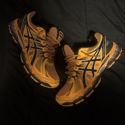 ASICS GEL Nimbus 15 Shoe Running Sneakers Flash Orange  Men Sz 10 (RARE) 