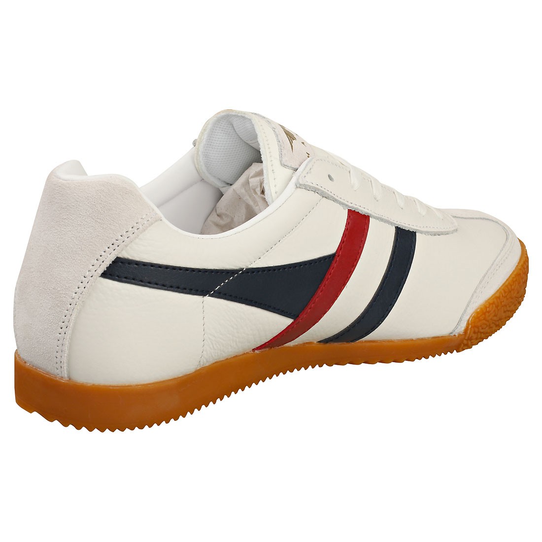 Gola Harrier Mens Casual Trainers in White Navy Red