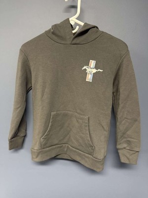 Ford Mustang Kids Hoodie SM 6/7 Brown Pullover Sweatshirt Official Licensed