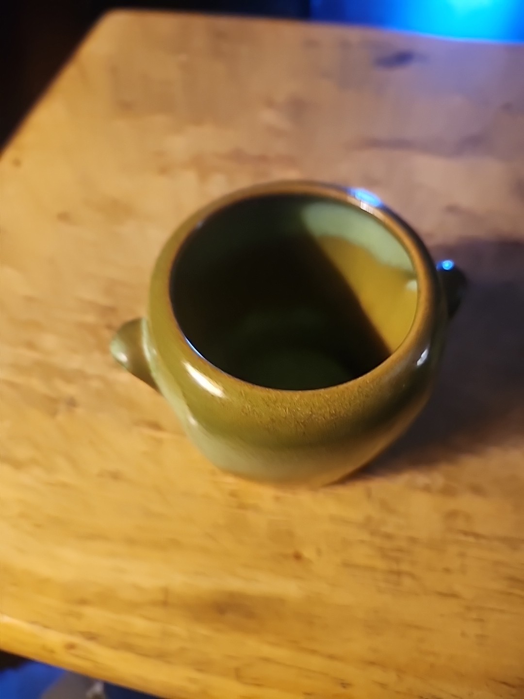 Frankoma Prairie Green Open Sugar & Creamer Set, 5 DA 5 DB