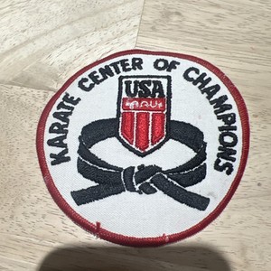 Vintage karate Center of champions patch