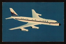 POSTCARD : VINTAGE AIRPLANE - DELTA AIR LINES CONVAIR 880 JETLINER