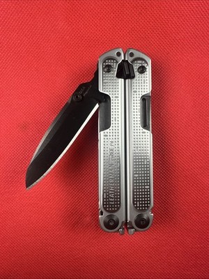 New Custom Black & Stainless Leatherman Free P4 w/ ARC Blade file Awl Mini bit!