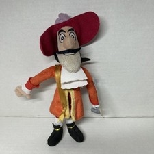 Disney Jr CAPTAIN HOOK Jake Neverland Pirates Plush Stuffed Just Play Peter Pan