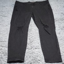 Torrid Bombshell Skinny Jeans Womens 22T Dark Wash Distressed Premium Stretch