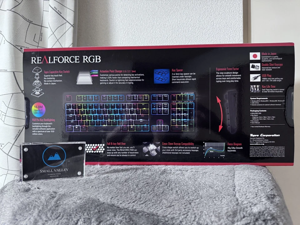 Topre REALFORCE R2A-US4G-BK RGB Mechanical Keyboard English Layout Black USB - Image 2 of 4
