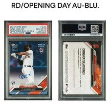 MLB 2024 Tops Now Lee Jung-hoo 49 Limited Blue Auto PSA 10 Card