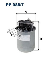 Kraftstofffilter Filtron PP 988 7 Passend FÜR Nissan Renault Treibstofffilter