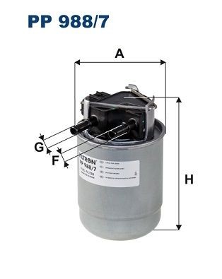 Kraftstofffilter Filtron PP 988 7 Passend FÜR Nissan Renault Treibstofffilter-image