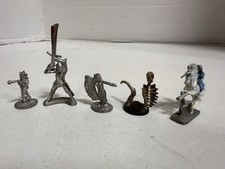 Vintage Ral Partha D D lot Lawful Sword Master, Witch, Unicorn with Princess
