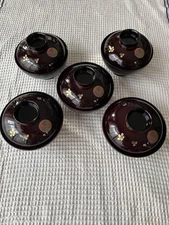 Soup bowls, lacquerware, 5-piece set, Echizen lacquerware