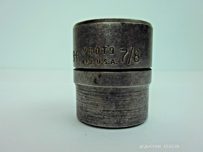 PROTO 7428-H 1/2'' Drive 7/8'' 6 pt Impact Socket SAE USA