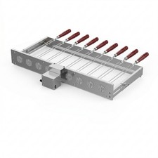 Motorized Skewer Rack Rectangular Rotating Barbecue Grill Rack