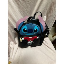 Mini mochila Loungefly Disney Lilo & Stitch punto vampiro pajarita