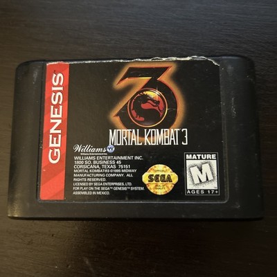 Mortal Kombat 3 (Sega Genesis, 1995) Cart Only Tested