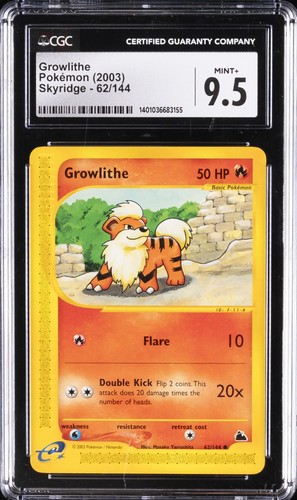 Growlithe graded CGC 9.5 for sale on eBay