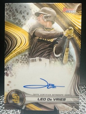 2024 Bowman's Best - Best of 2024 Autographs Leo De Vries #B24-LD (AU, RC)