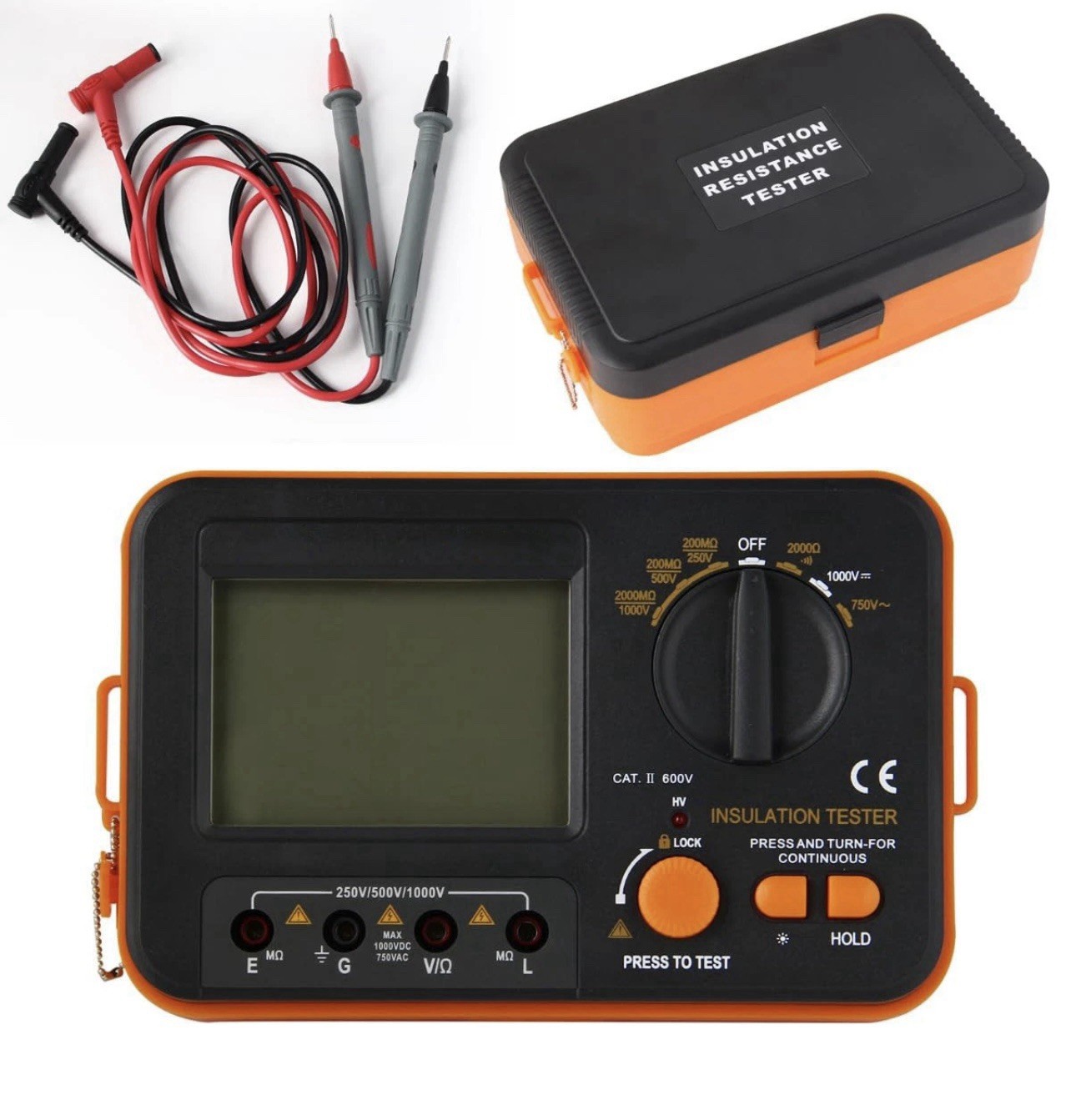 Digital Insulation Resistance Meter VC60B+  Megohmmeter Resistance Tester (NEW)