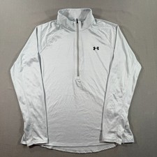 Under Armour Twisted Tech Half Zip Pullover Womens XL Gray Twist Long Sleeve