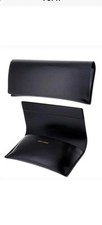 Saint Laurent Black Leather Sunglasses Case Eyeglasses AND Cleaning Cloth