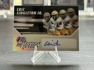 2025 Leaf Pro Set Eric Singleton Jr. Auto /25 In Motion Auburn Card #SM-ESJ