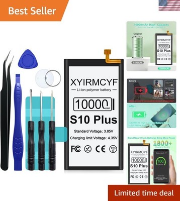 Reliable 10000mAh Galaxy S10+ Battery Replacement - Long Battery Life Guarantee